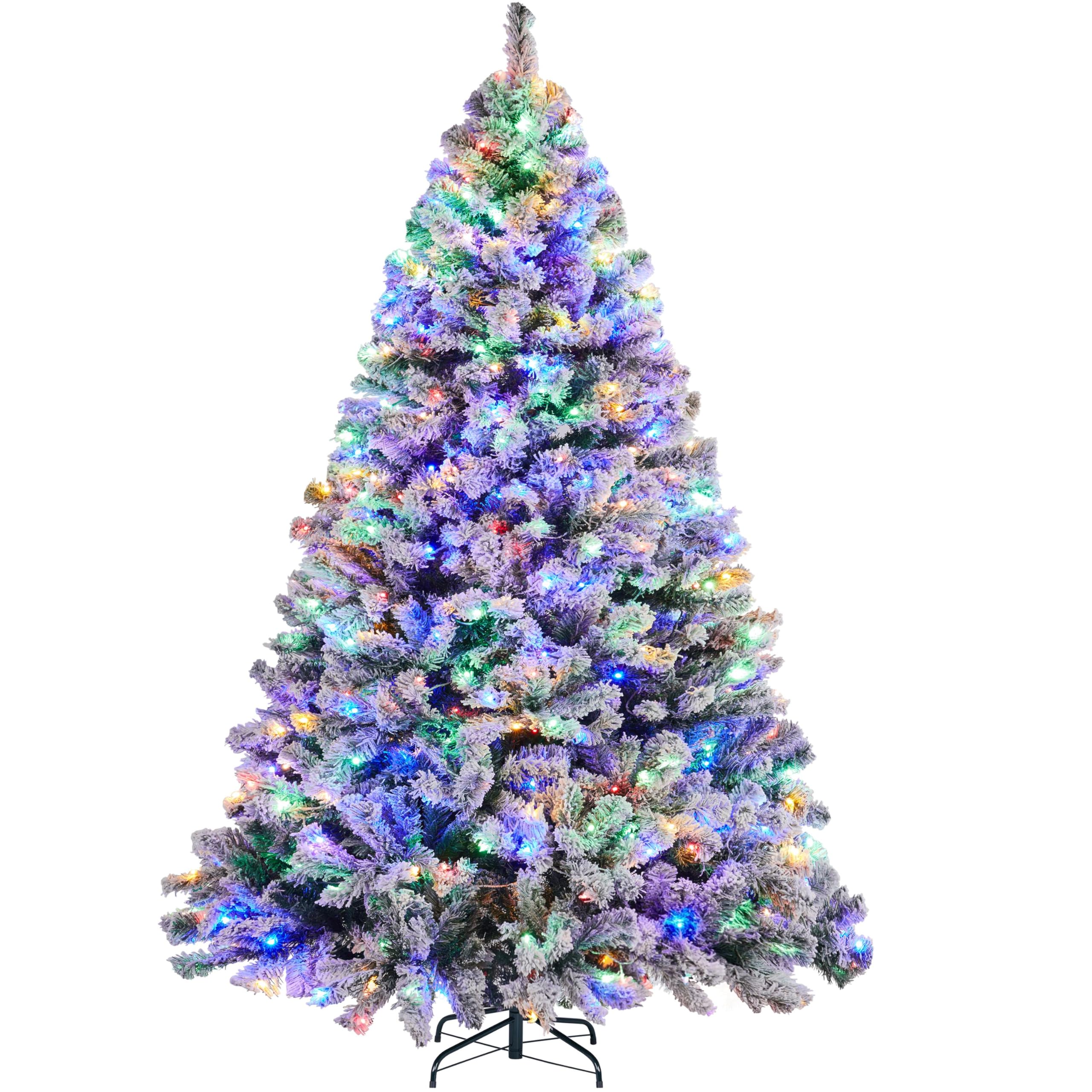 Foto 2 pulgar | Árbol De Navidad Yaheetech, Abeto Preiluminado De 6 Pies Con 250 Luces Led - Venta Internacional.
