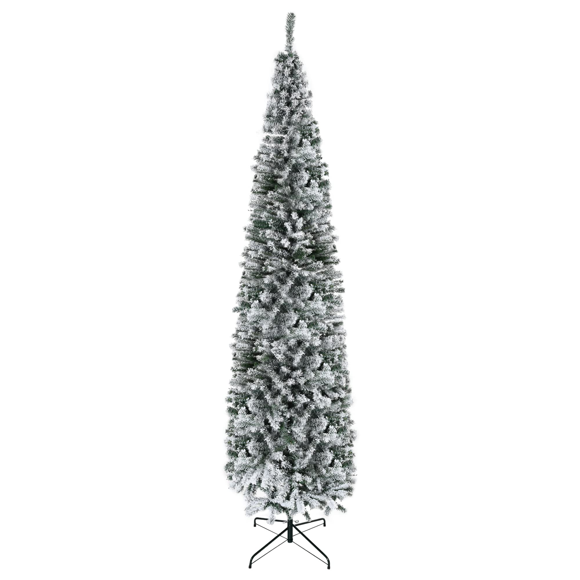 Foto 2 pulgar | Árbol De Navidad Homcom Cubierto De Nieve De 9 Pies De Altura Con 1014 Puntas - Venta Internacional.