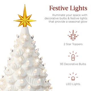 Foto 3 | Árbol De Navidad Best Choice Products De Cerámica De 18 Cm Con Led - Venta Internacional.