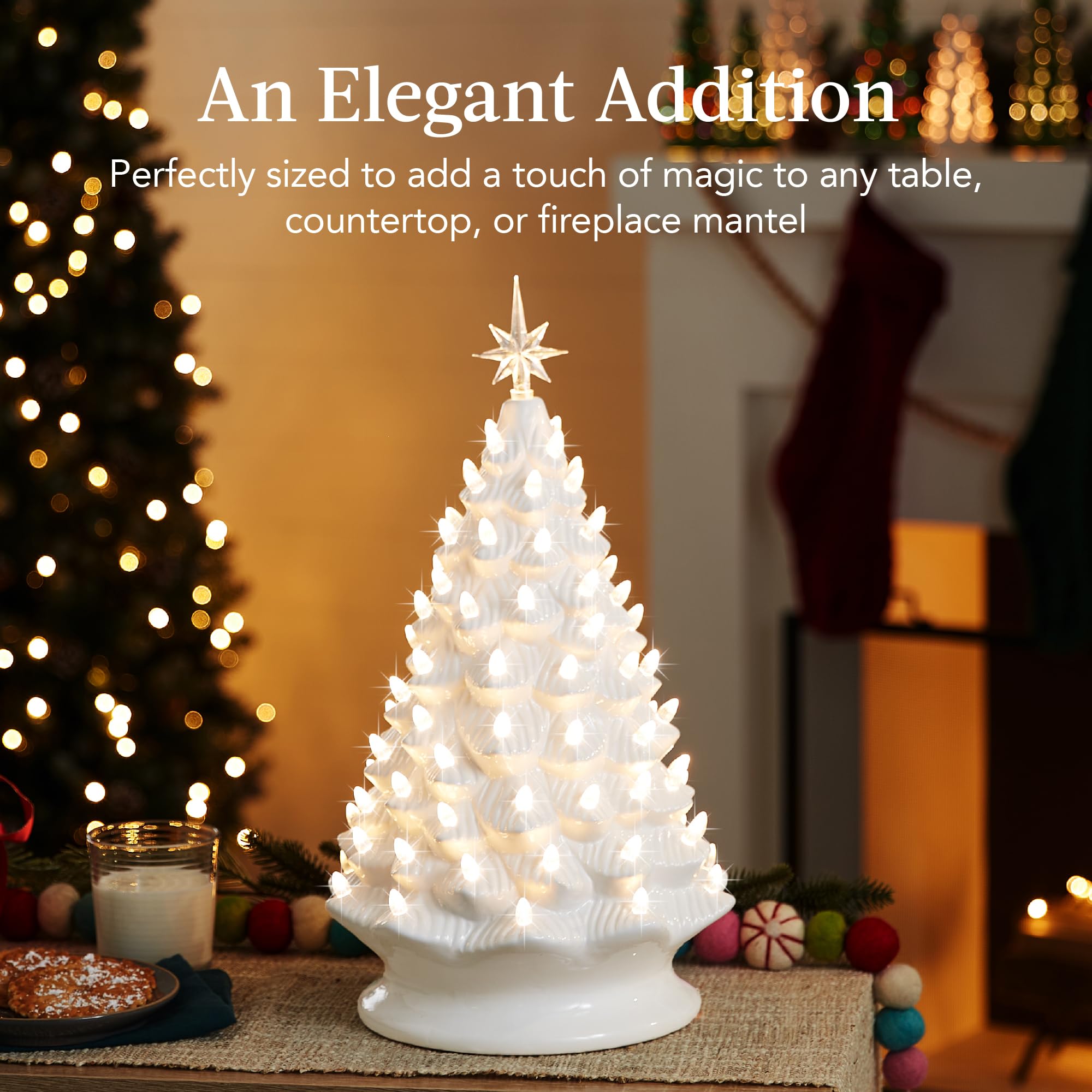 Foto 6 pulgar | Árbol De Navidad Best Choice Products De Cerámica De 18 Cm Con Led - Venta Internacional.