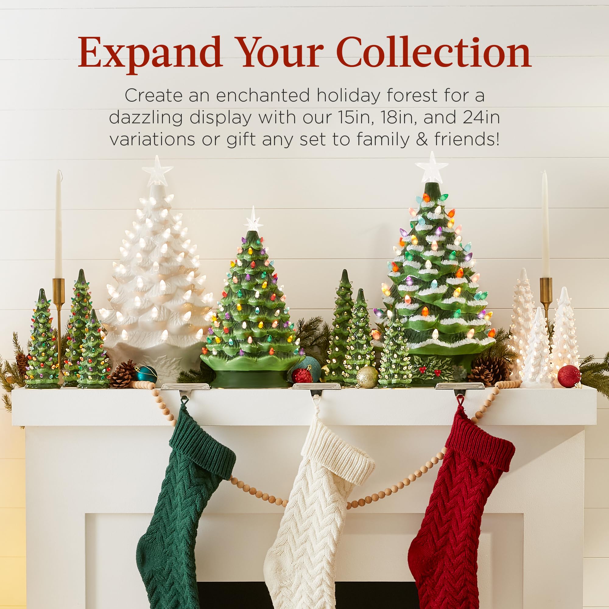 Foto 6 | Árbol De Navidad Best Choice Products De Cerámica De 18 Cm Con Led - Venta Internacional.