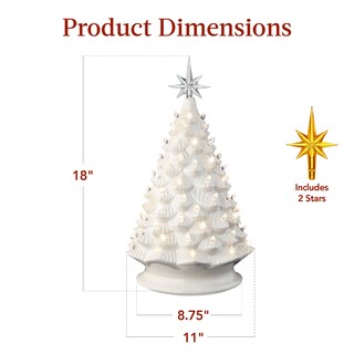 Foto 7 | Árbol De Navidad Best Choice Products De Cerámica De 18 Cm Con Led - Venta Internacional.