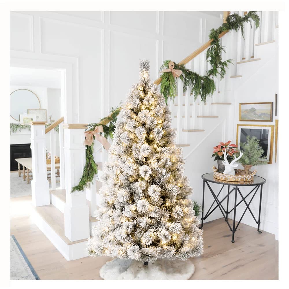 Foto 2 pulgar | Árbol De Navidad Glitzhome Artificial Preiluminado De 1,8 M Con 300 Luces - Venta Internacional.