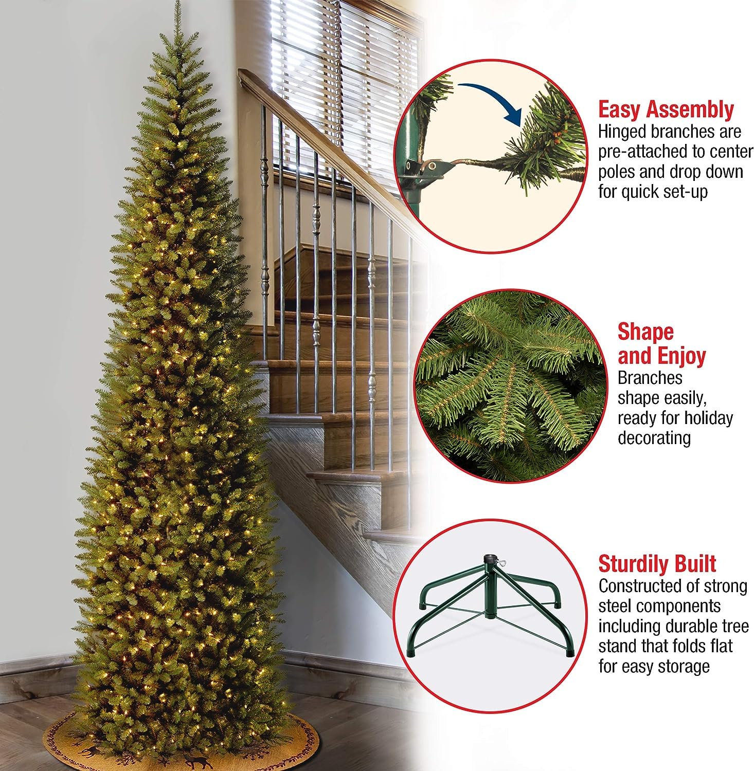 Foto 5 pulgar | Árbol De Navidad, Abeto Kingswood De National Tree Company, 10 Pies - Venta Internacional.
