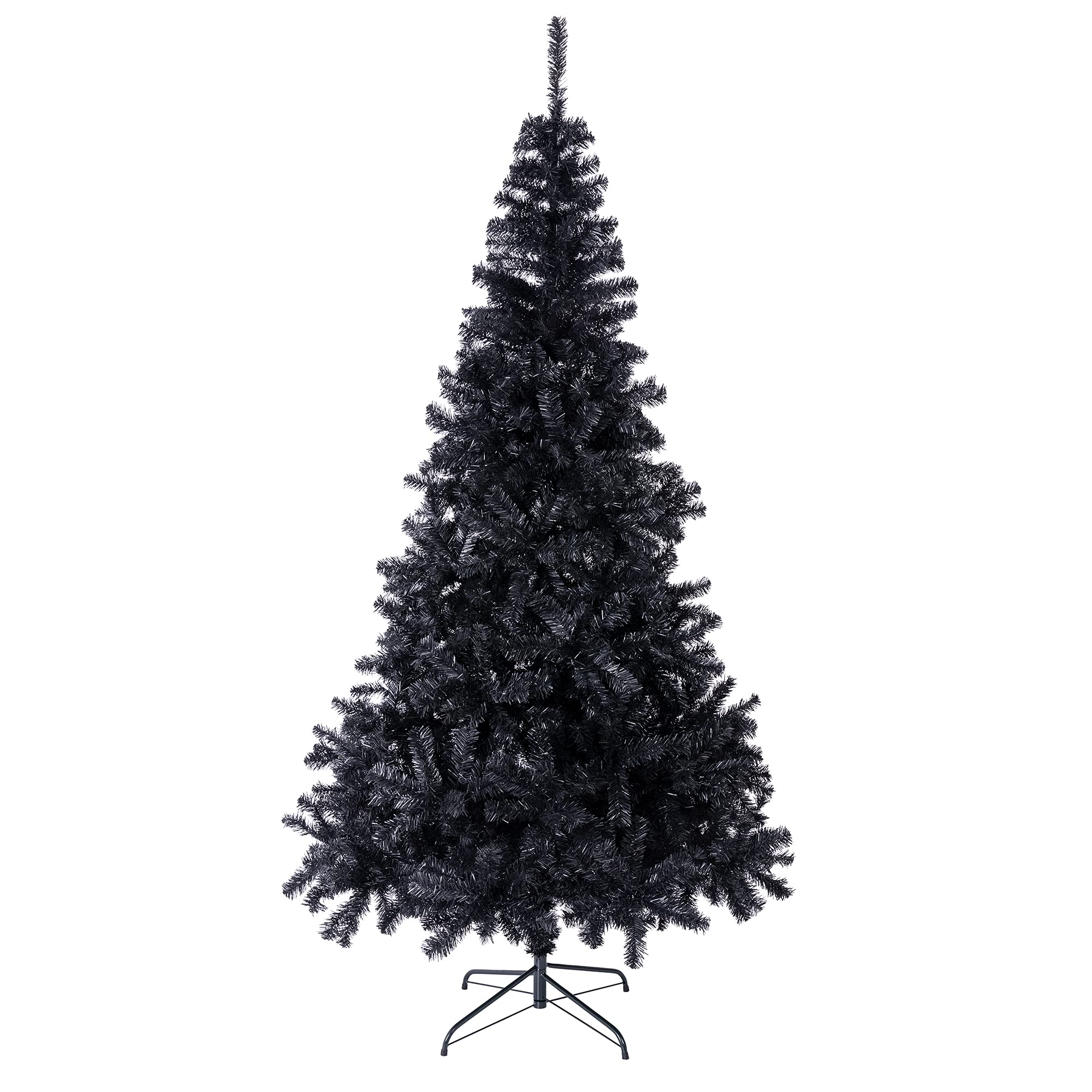 Árbol De Navidad Sunnyglade, Pvc Negro, 7.5 Pies Con 1400 Puntas - Venta Internacional. $2,419