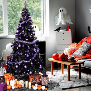 Foto 2 | Árbol De Navidad Sunnyglade, Pvc Negro, 7.5 Pies Con 1400 Puntas - Venta Internacional.