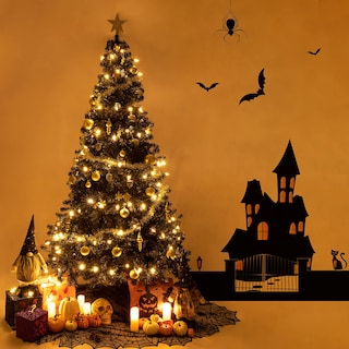 Foto 3 | Árbol De Navidad Sunnyglade, Pvc Negro, 7.5 Pies Con 1400 Puntas - Venta Internacional.