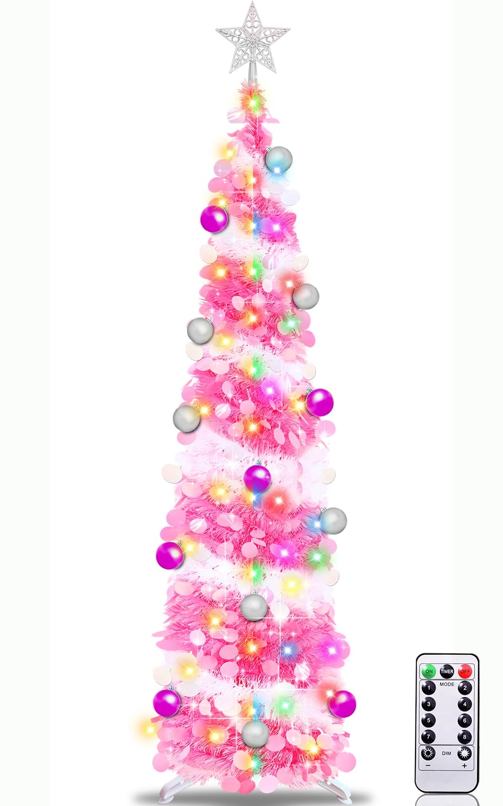 Foto 2 pulgar | [árbol De Navidad] Turnmeon, Delgado, Iluminado, De 6 Pies, Con 100 Luces Led - Venta Internacional.