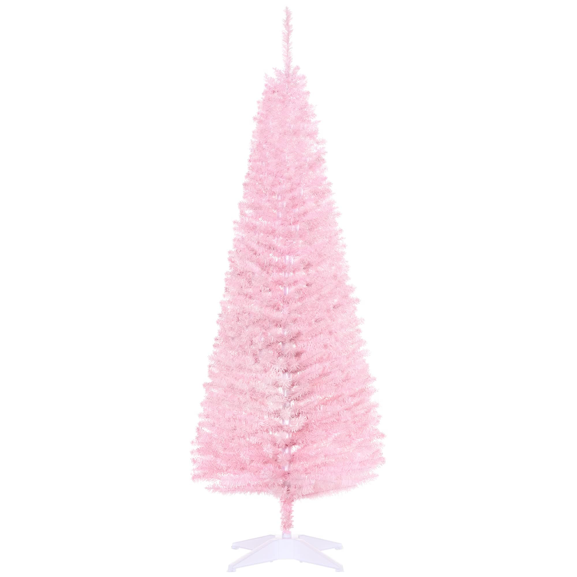 Lápiz Homcom Artificial Con Forma De Árbol De Navidad De 5 Pies Con 294 Puntas, Color Rosa - Venta Internacional. $1,429