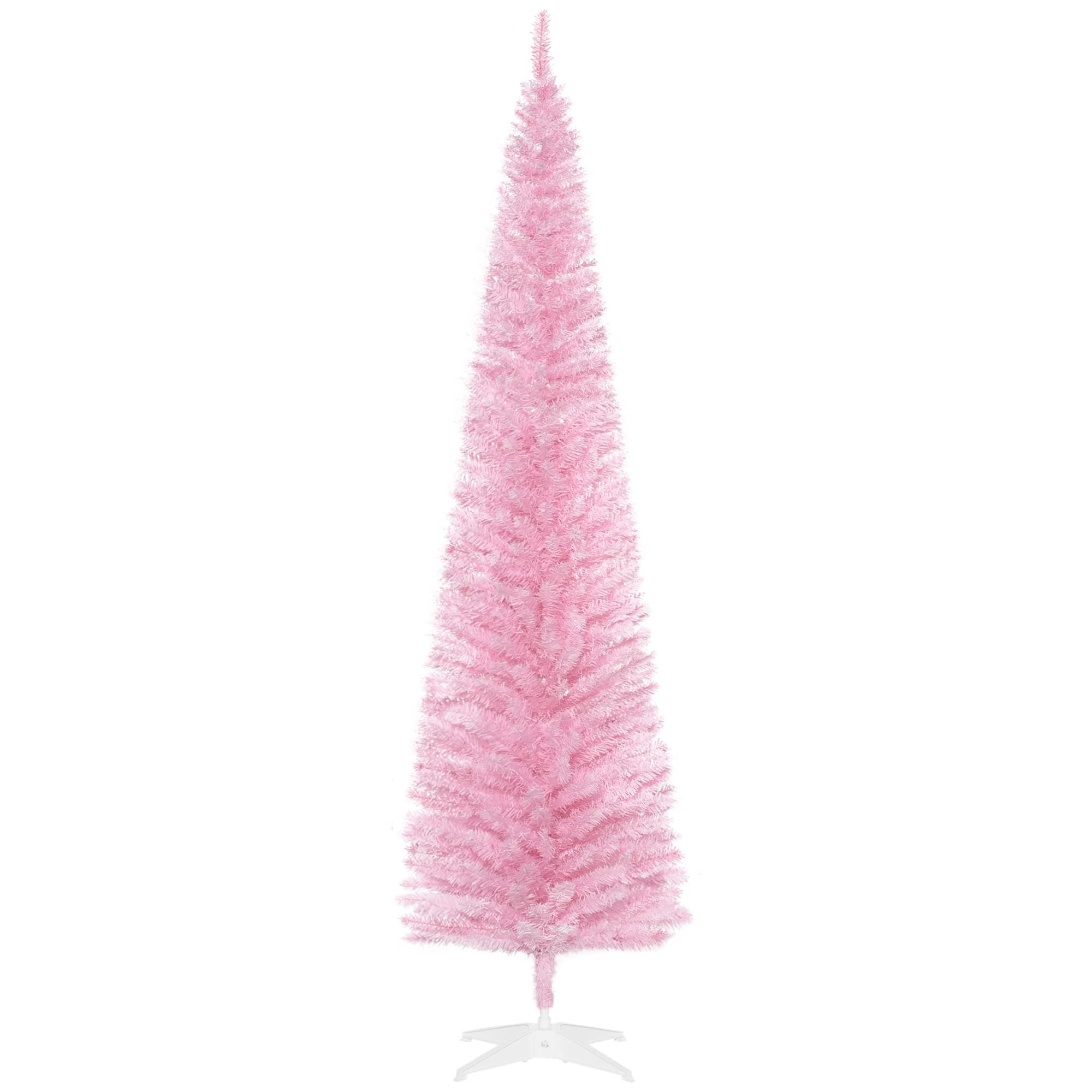 Lápiz Artificial Christmas Tree Homcom De 7 Pies/210 Cm, Rosa Con 499 Puntas - Venta Internacional. $1,340