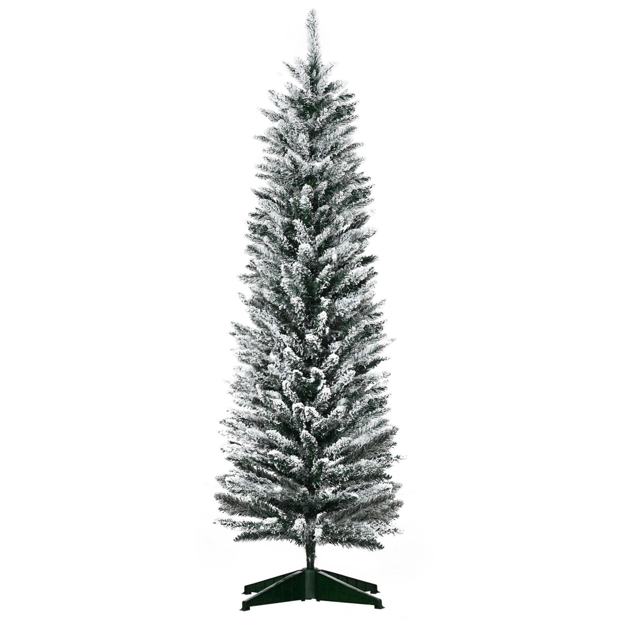 Foto 1 | Lápiz Artificial Christmas Tree Homcom Con Forma De Nieve, 5 Pies - Venta Internacional.