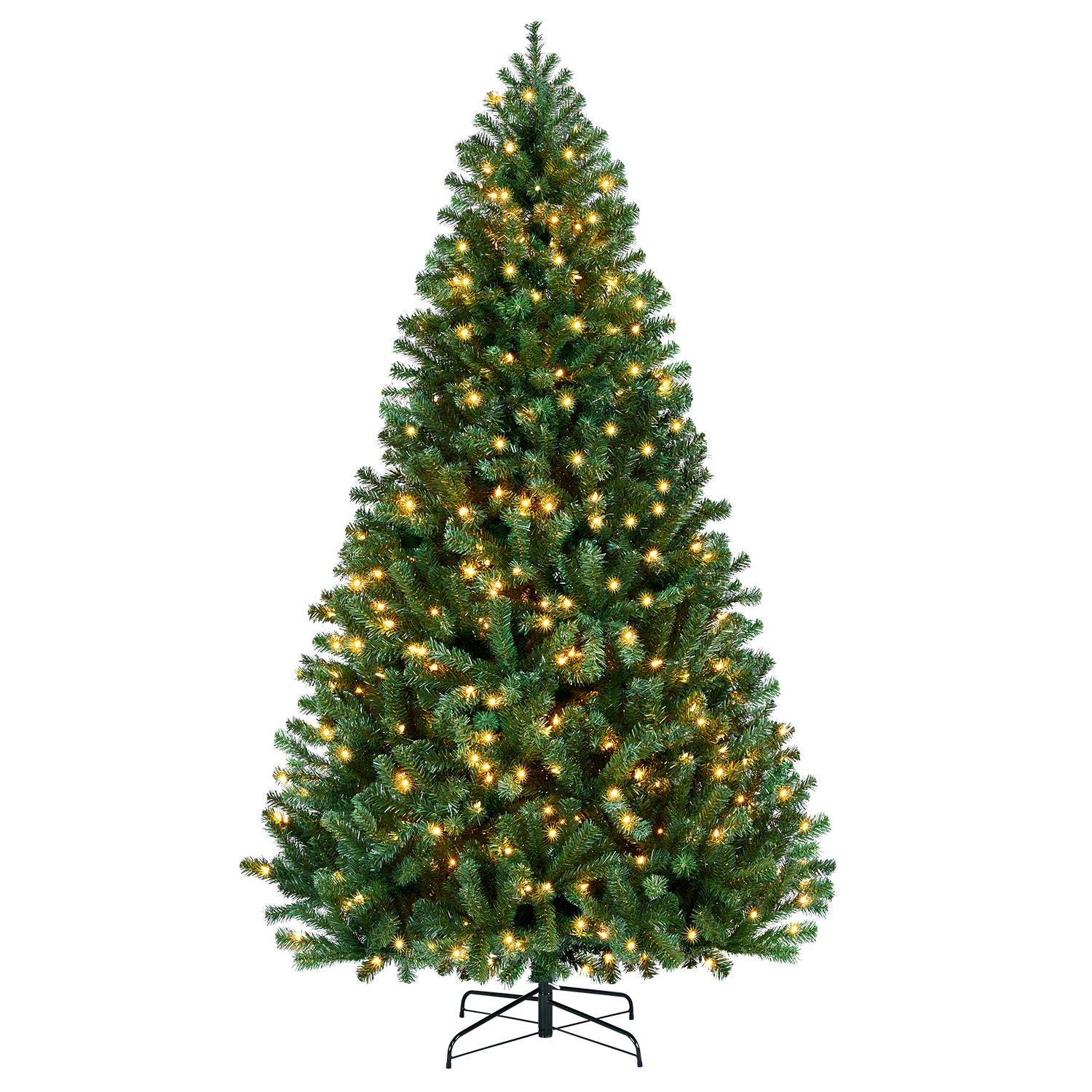 Foto 1 | Árbol De Navidad Yaheetech De 2,3 M Con 550 Luces Blancas Cálidas De Pvc - Venta Internacional.