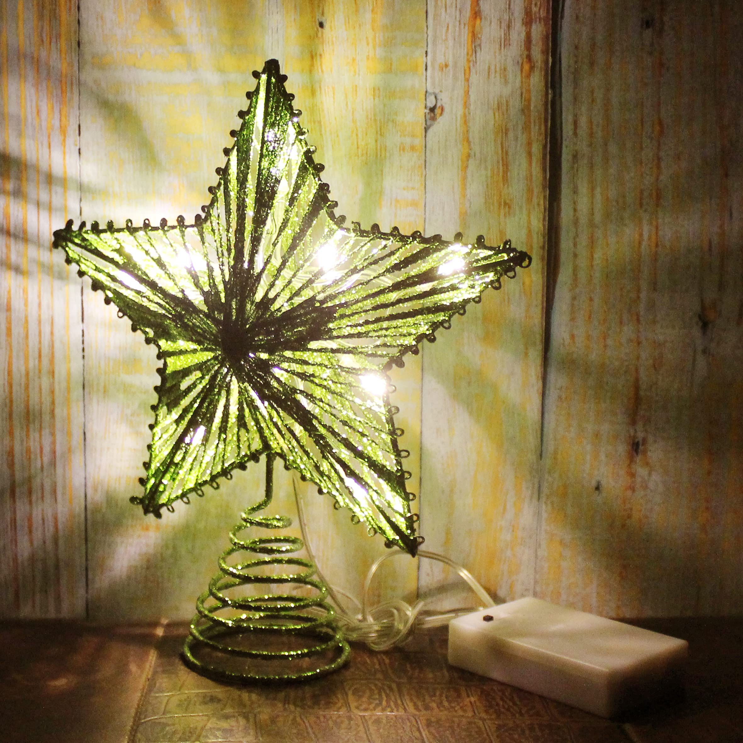 Foto 4 pulgar | Árbol De Navidad Top Star Cvhomedeco Green Glittered 3d - Venta Internacional.