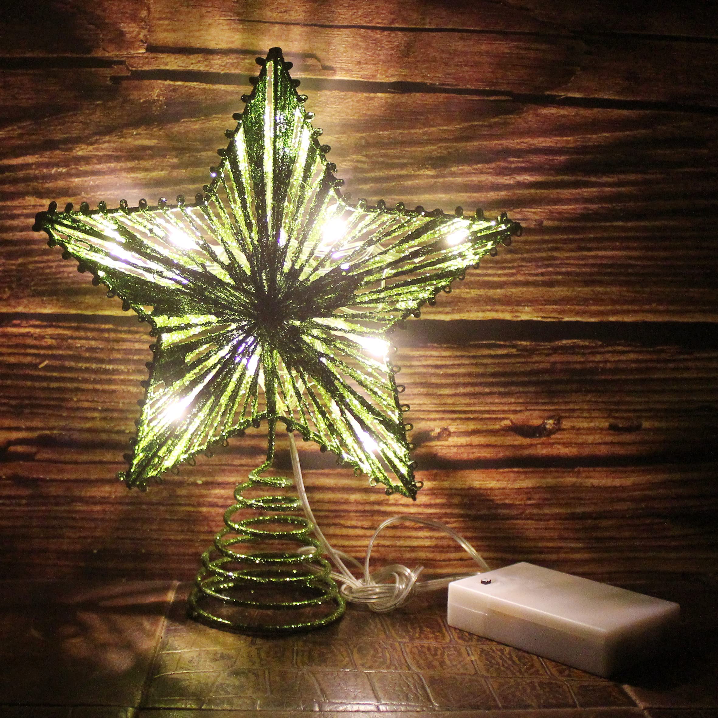 Foto 5 pulgar | Árbol De Navidad Top Star Cvhomedeco Green Glittered 3d - Venta Internacional.