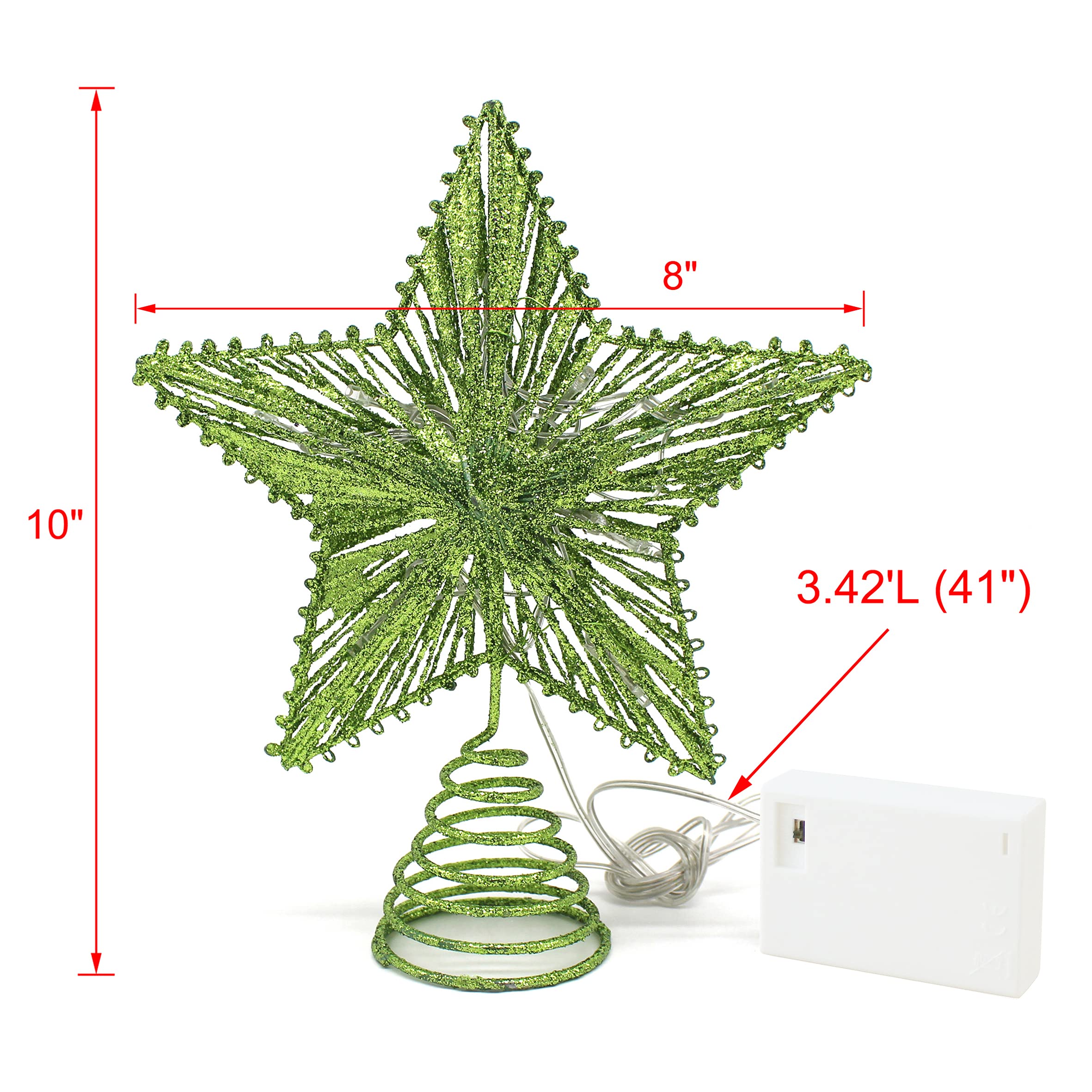 Foto 7 pulgar | Árbol De Navidad Top Star Cvhomedeco Green Glittered 3d - Venta Internacional.