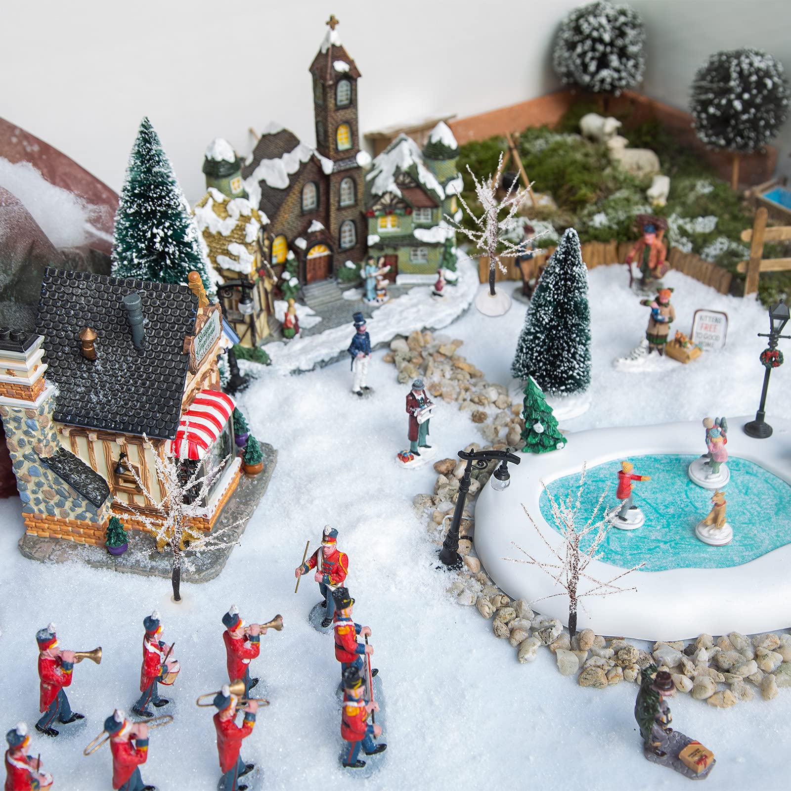 Foto 6 pulgar | Árboles De Mesa Navideños Modelo Sumind Winter Snow (12 Unidades) - Venta Internacional.