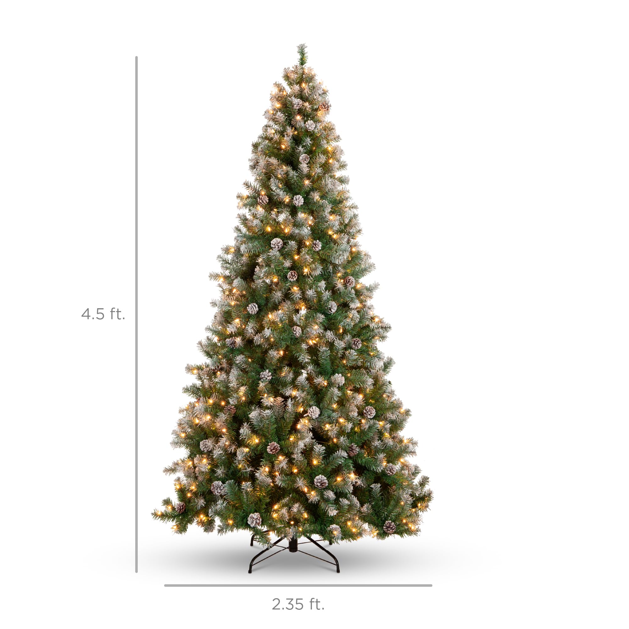 Foto 7 | Árbol De Navidad Best Choice Products De 1,4 M Con 450 Puntas - Venta Internacional.