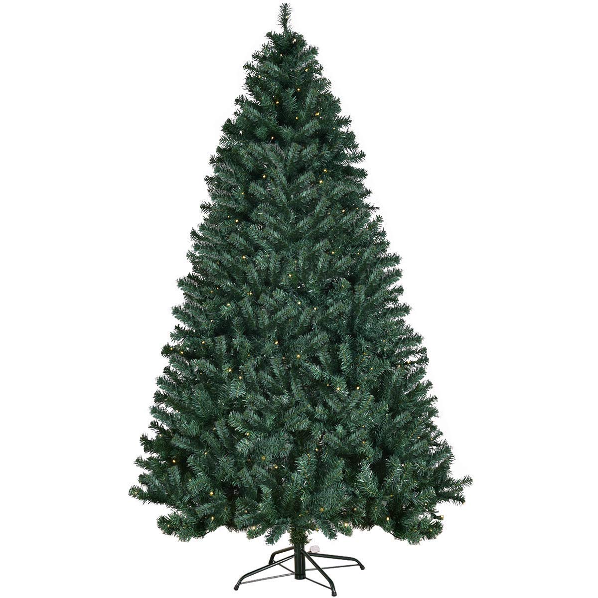 Foto 6 pulgar | Árbol De Navidad Costway De Pvc Preiluminado De 7 Pies Con 300 Luces Led, Color Verde - Venta Internacional.