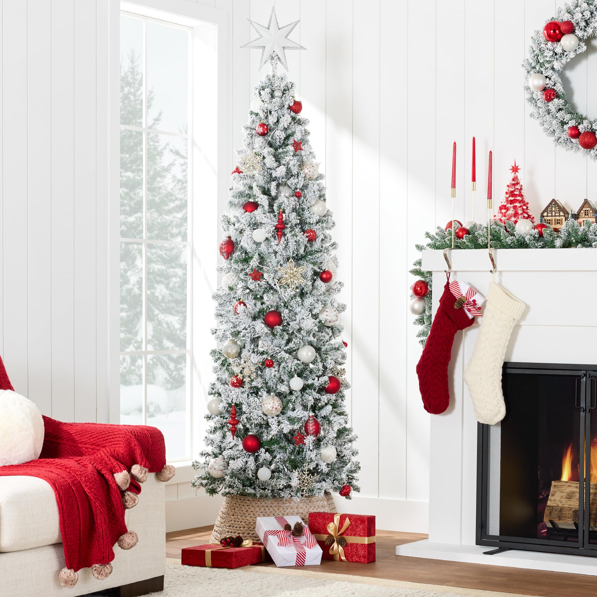 Foto 3 pulgar | Lápiz Flocado Christmas Tree Best Choice Products De 12 Pies - Venta Internacional.