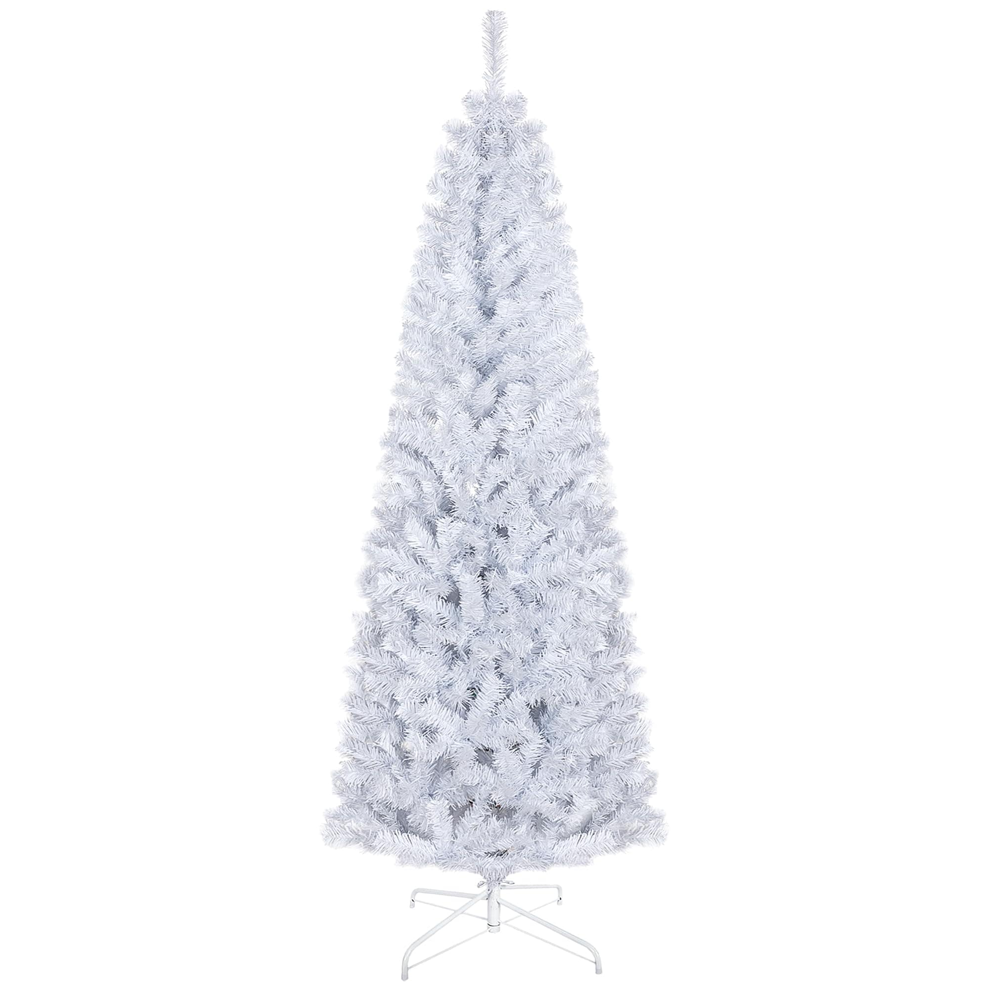 Lápiz Homcom Con Forma De Árbol De Navidad, Delgado, De 6 Pies, Sin Iluminación, Abeto De Douglas - Venta Internacion $2,059