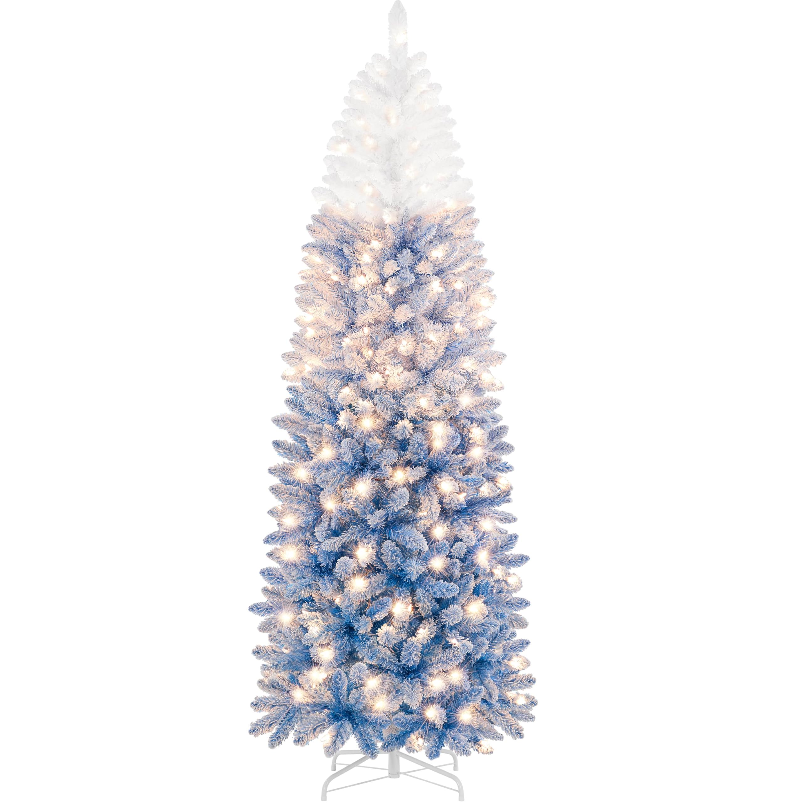 Foto 1 | Lápiz Preiluminado Con Forma De Nieve Yaheetech Con Forma De Árbol De Navidad De 6 Pies - Venta Internacional.