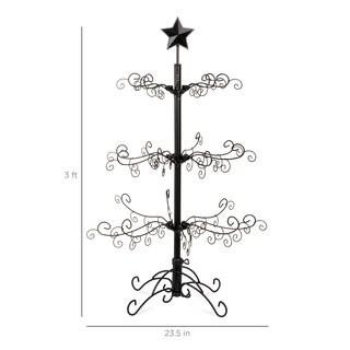 Foto 7 | Árbol De Navidad Best Choice Products, Hierro Forjado, 3 Pies, Negro - Venta Internacional.