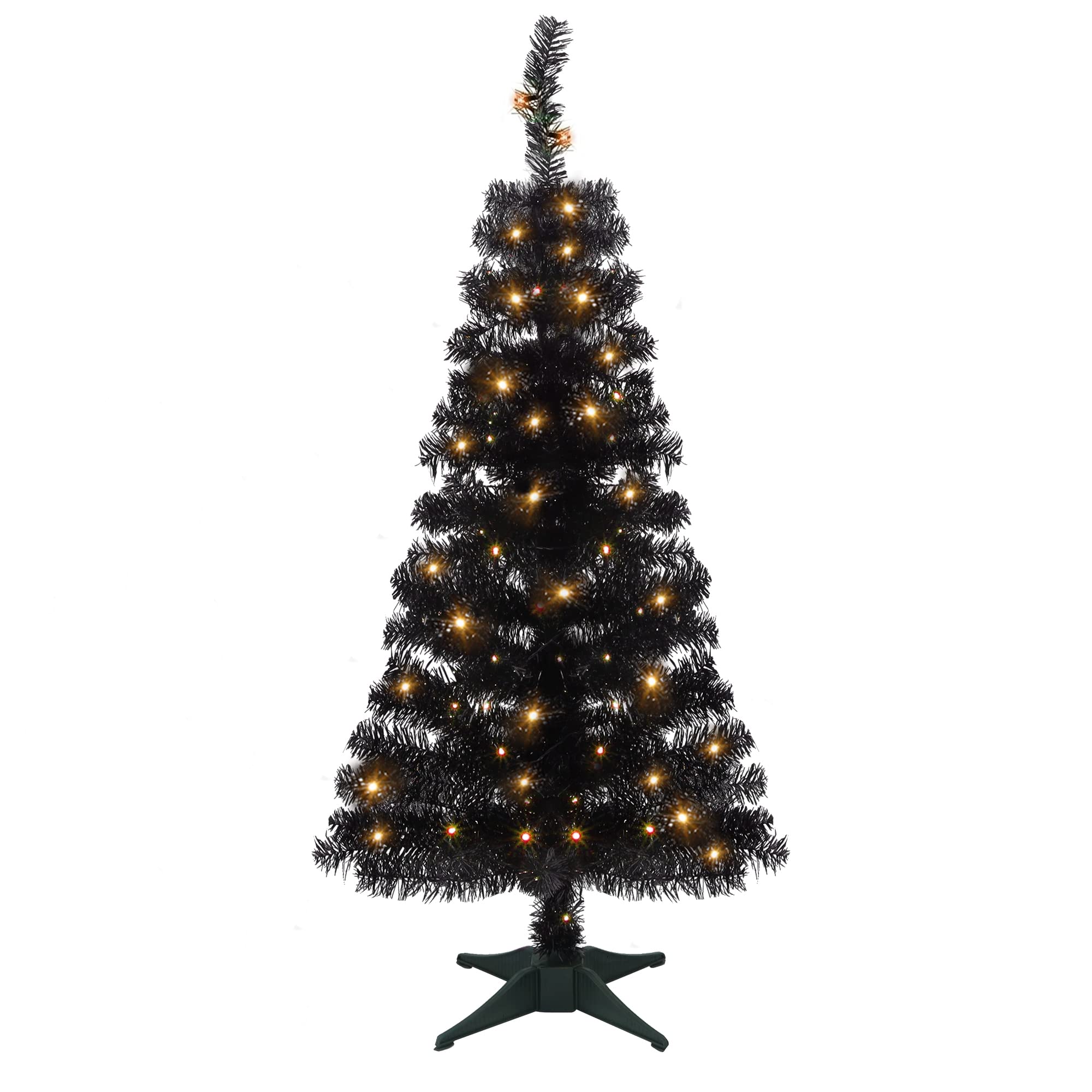 Foto 2 pulgar | Árbol De Navidad Artificial Para Halloween Juegoal De 4 Pies Con 70 Led - Venta Internacional.