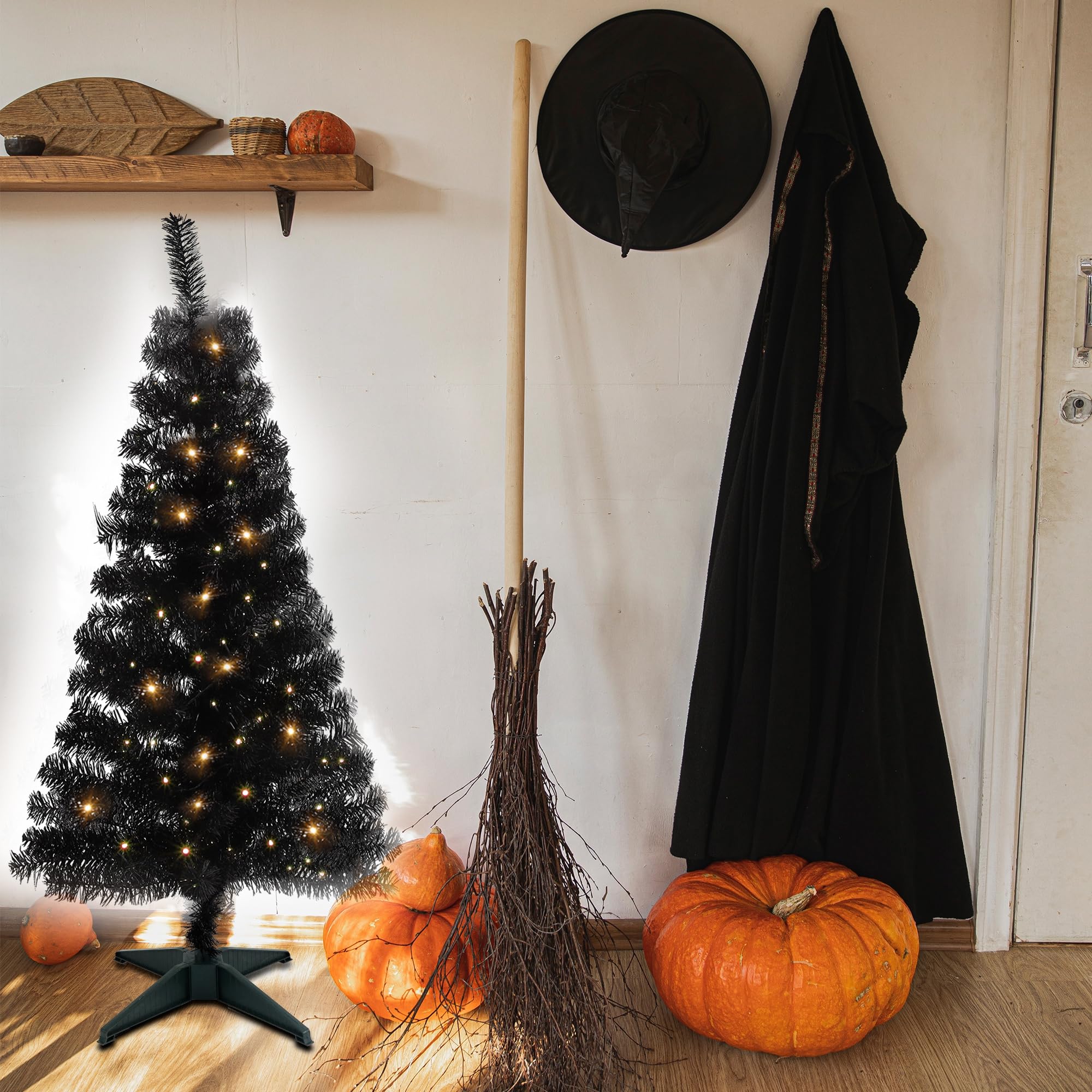 Foto 8 pulgar | Árbol De Navidad Artificial Para Halloween Juegoal De 4 Pies Con 70 Led - Venta Internacional.