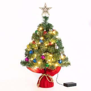 Foto 1 | Árbol de Navidad de Mesa Sunnyglade con Luces y Adornos - Venta Internacional