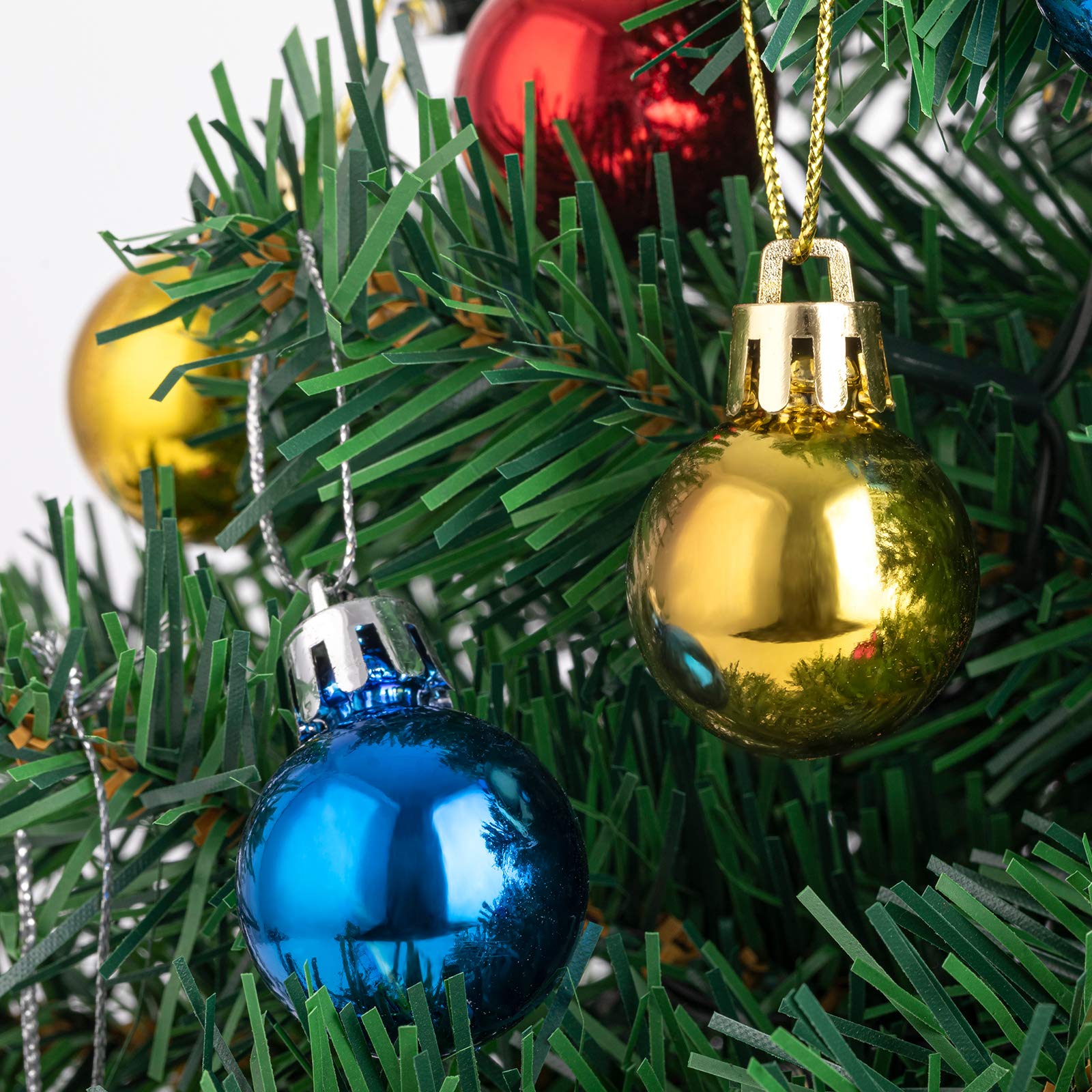Foto 4 pulgar | Árbol de Navidad de Mesa Sunnyglade con Luces y Adornos - Venta Internacional
