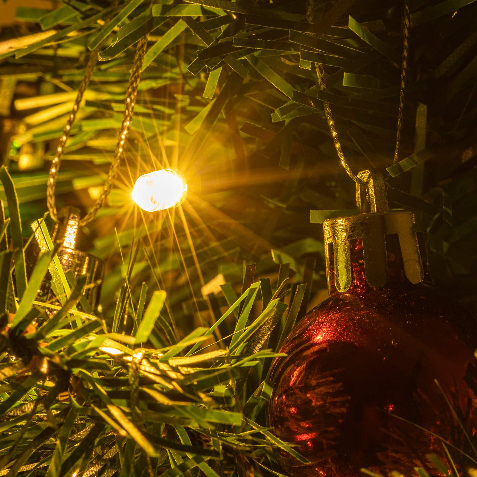 Foto 5 pulgar | Árbol de Navidad de Mesa Sunnyglade con Luces y Adornos - Venta Internacional