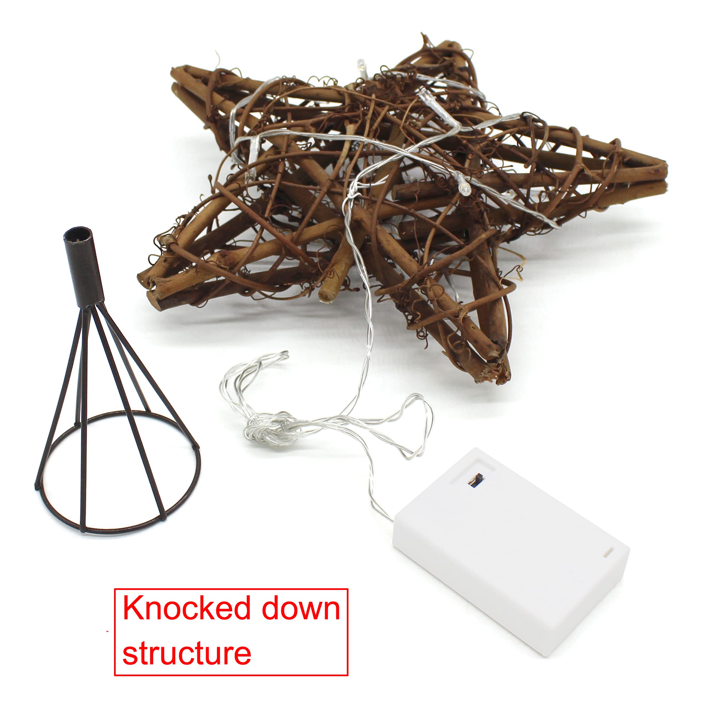 Foto 7 pulgar | Decoración Navideña Cvhomedeco de Estrella con Luces Led-Venta Internacional