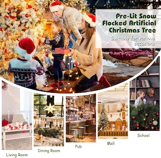 Foto 3 | Árbol de Navidad Renatone Artificial Preiluminado de 6 pies con Luz LED - Venta Internacional