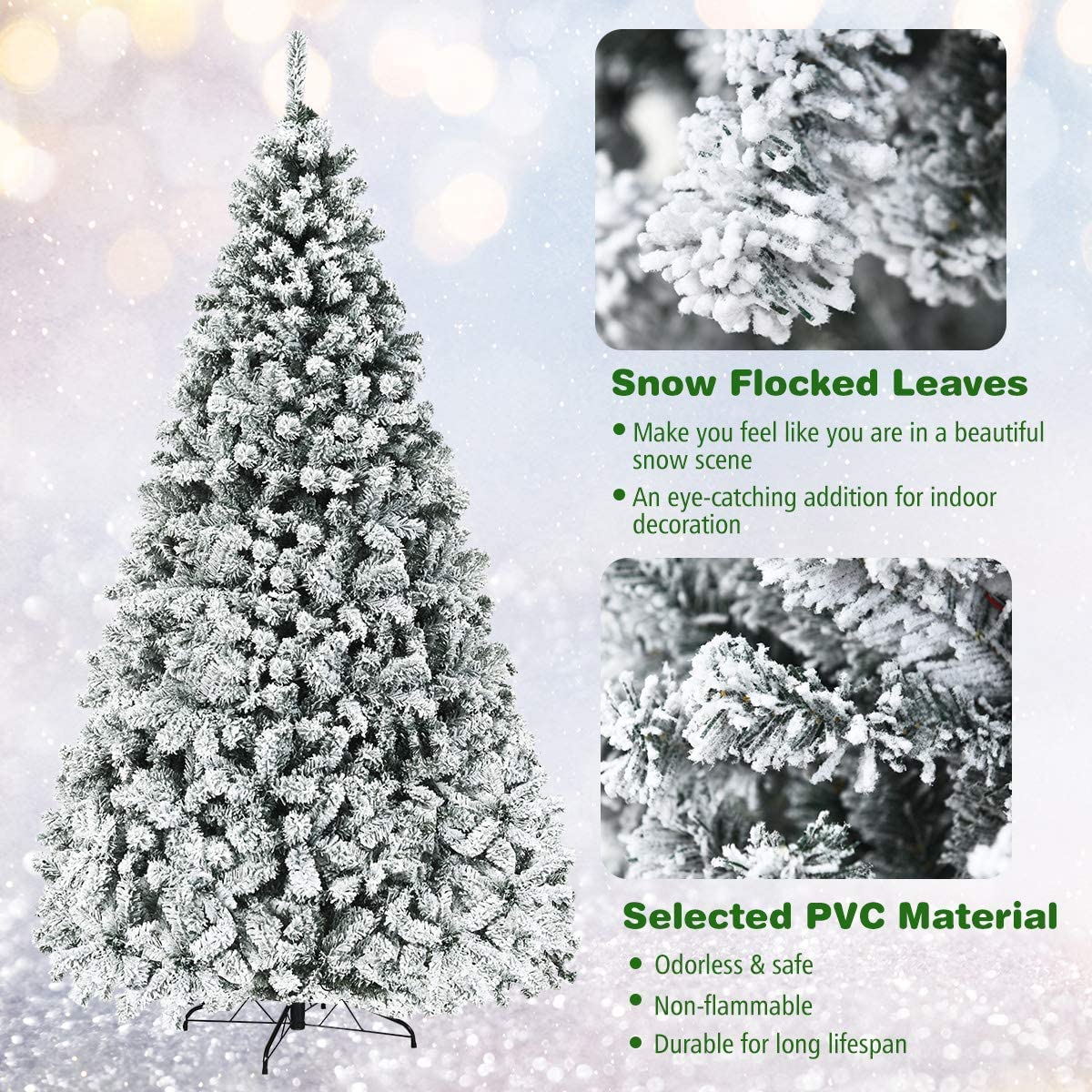 Foto 6 pulgar | Árbol de Navidad Renatone Artificial Preiluminado de 6 pies con Luz LED - Venta Internacional