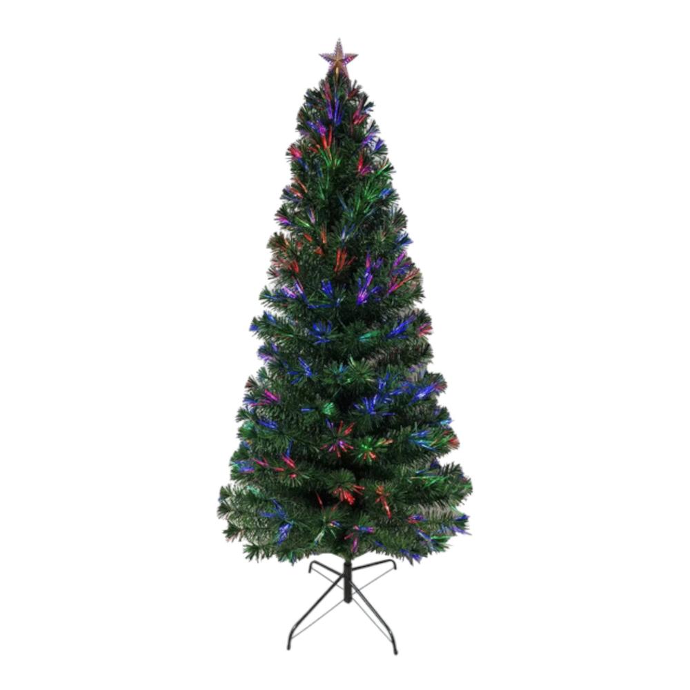 Foto 2 pulgar | Árbol Navidad Artificial 1.80 M Fibra Óptica Pino Frondoso