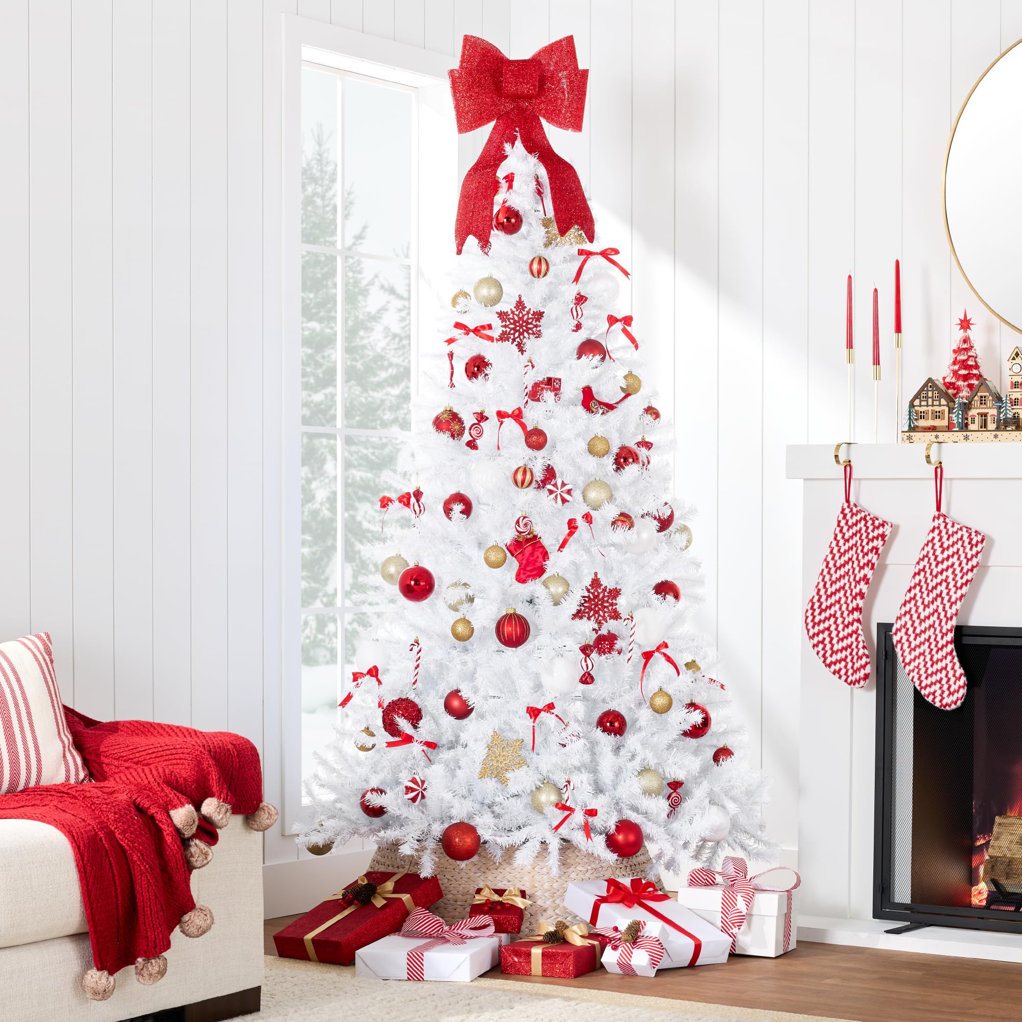 Foto 3 pulgar | Árbol de Navidad Artificial Best Choice Blanco 2.3 Metros Con Soporte - Venta Internacional