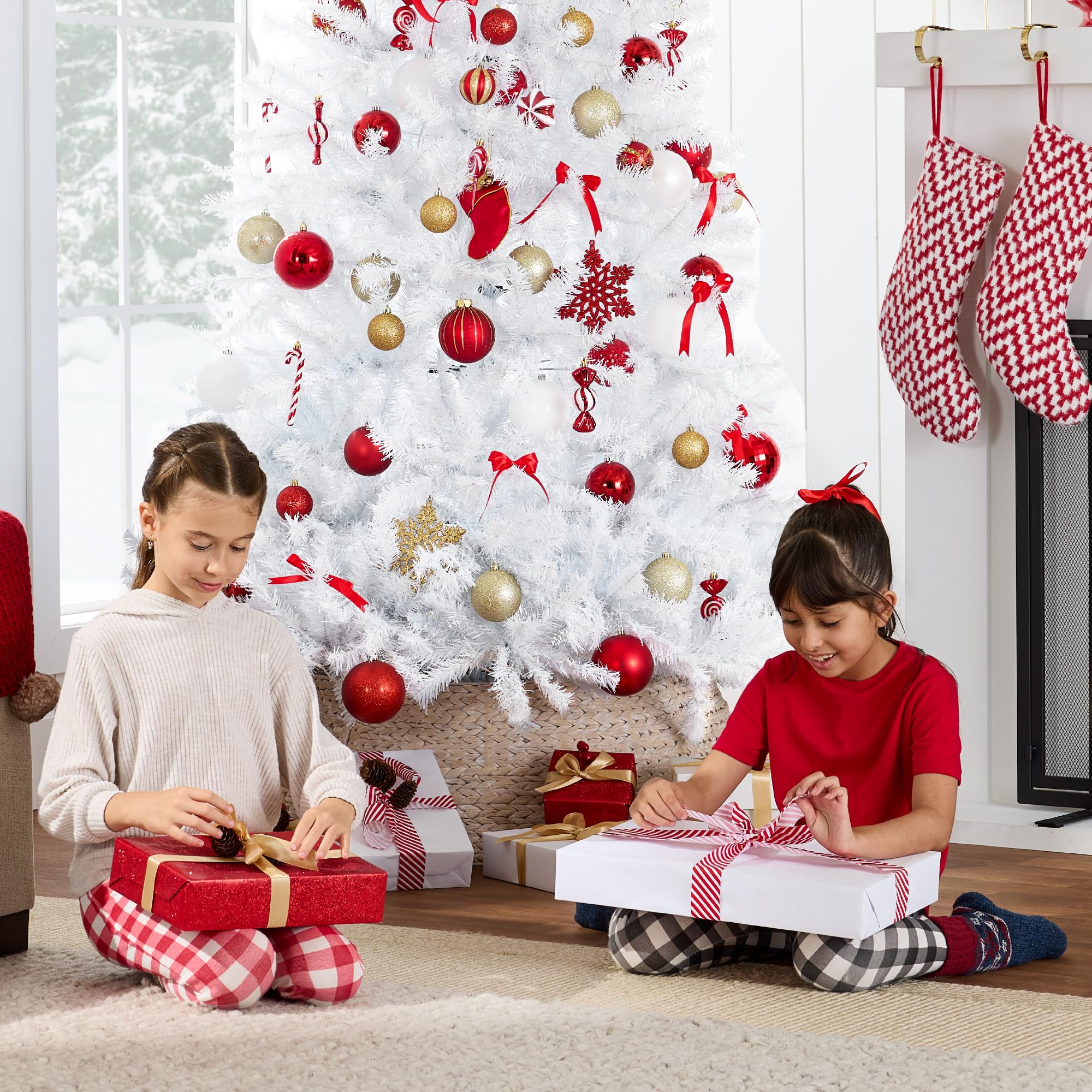 Foto 5 pulgar | Árbol de Navidad Artificial Best Choice Blanco 2.3 Metros Con Soporte - Venta Internacional