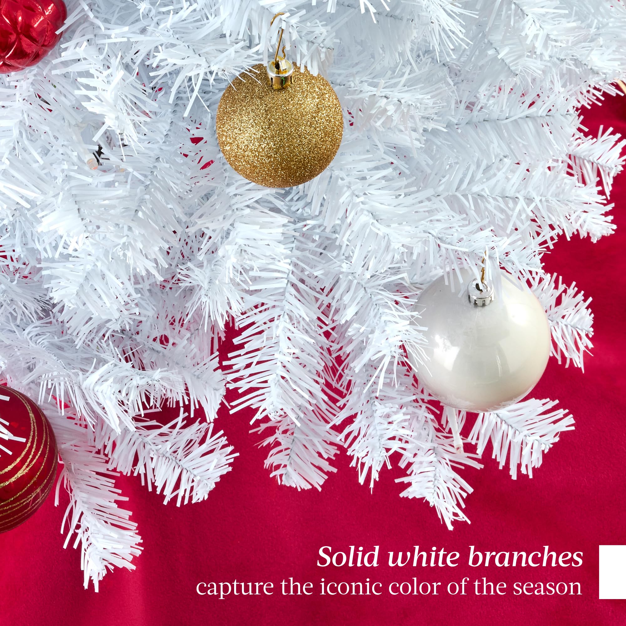Foto 6 pulgar | Árbol de Navidad Artificial Best Choice Blanco 2.3 Metros Con Soporte - Venta Internacional