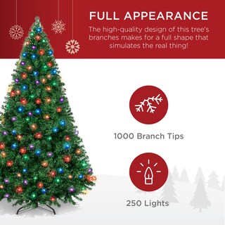 Foto 3 | Árbol De Navidad Best Choice Products con Luces Led-Venta Internacional