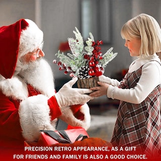 Foto 4 | Adorno de Navidad Kpx Artificial para Mesa Tamaño Pequeño Con Adornos - Venta Internacional