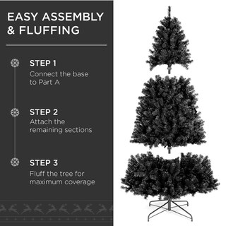 Foto 4 | Árbol De Navidad Best Choice Products Negro-Venta Internacional