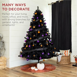 Foto 6 | Árbol De Navidad Best Choice Products Negro-Venta Internacional
