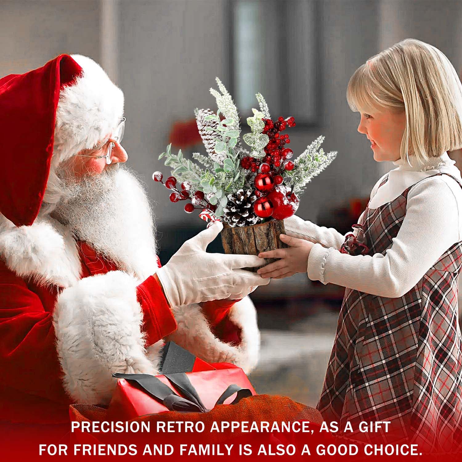 Foto 5 pulgar | Adorno de Navidad Kpx Artificial para Mesa - Venta Internacional