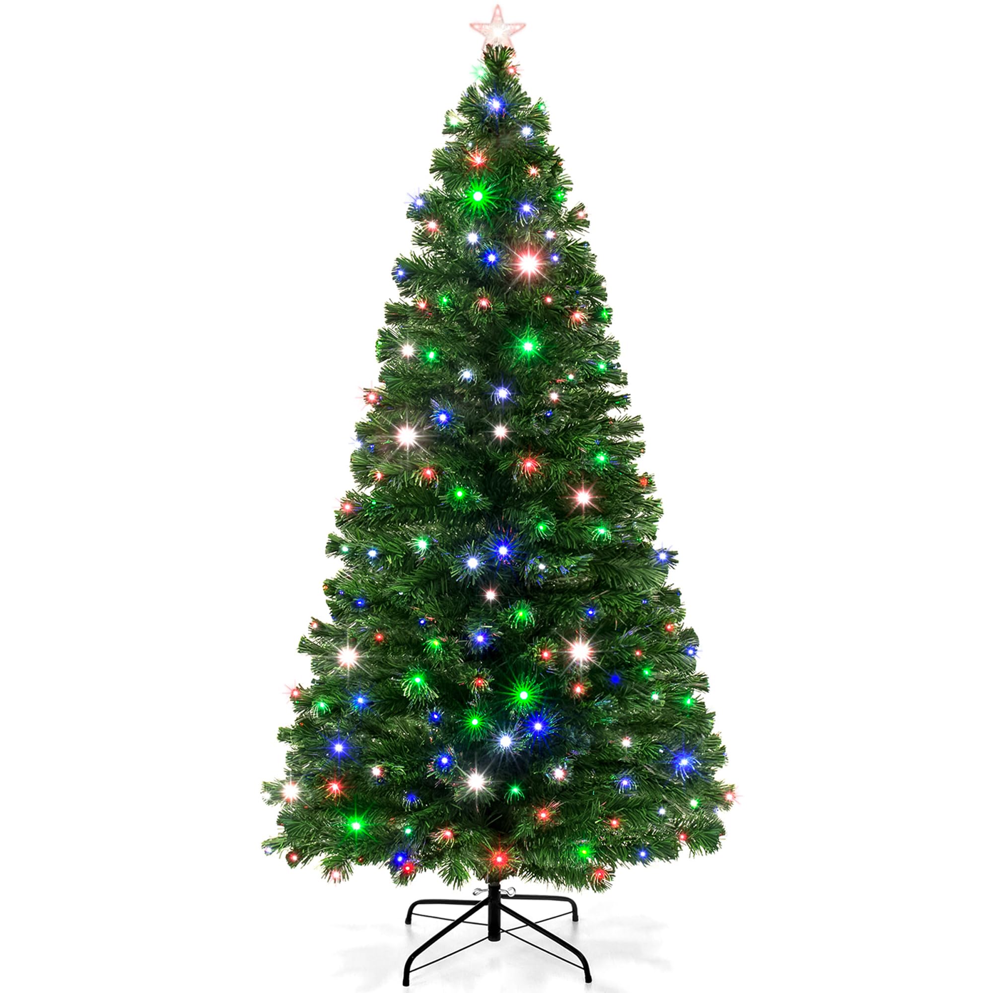Foto 1 | Árbol de Navidad Best Choice Products de Fibra Óptica de 6 Pies Con Led - Venta Internacional