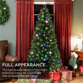 Foto 2 | Árbol de Navidad Best Choice Products de Fibra Óptica de 6 Pies Con Led - Venta Internacional