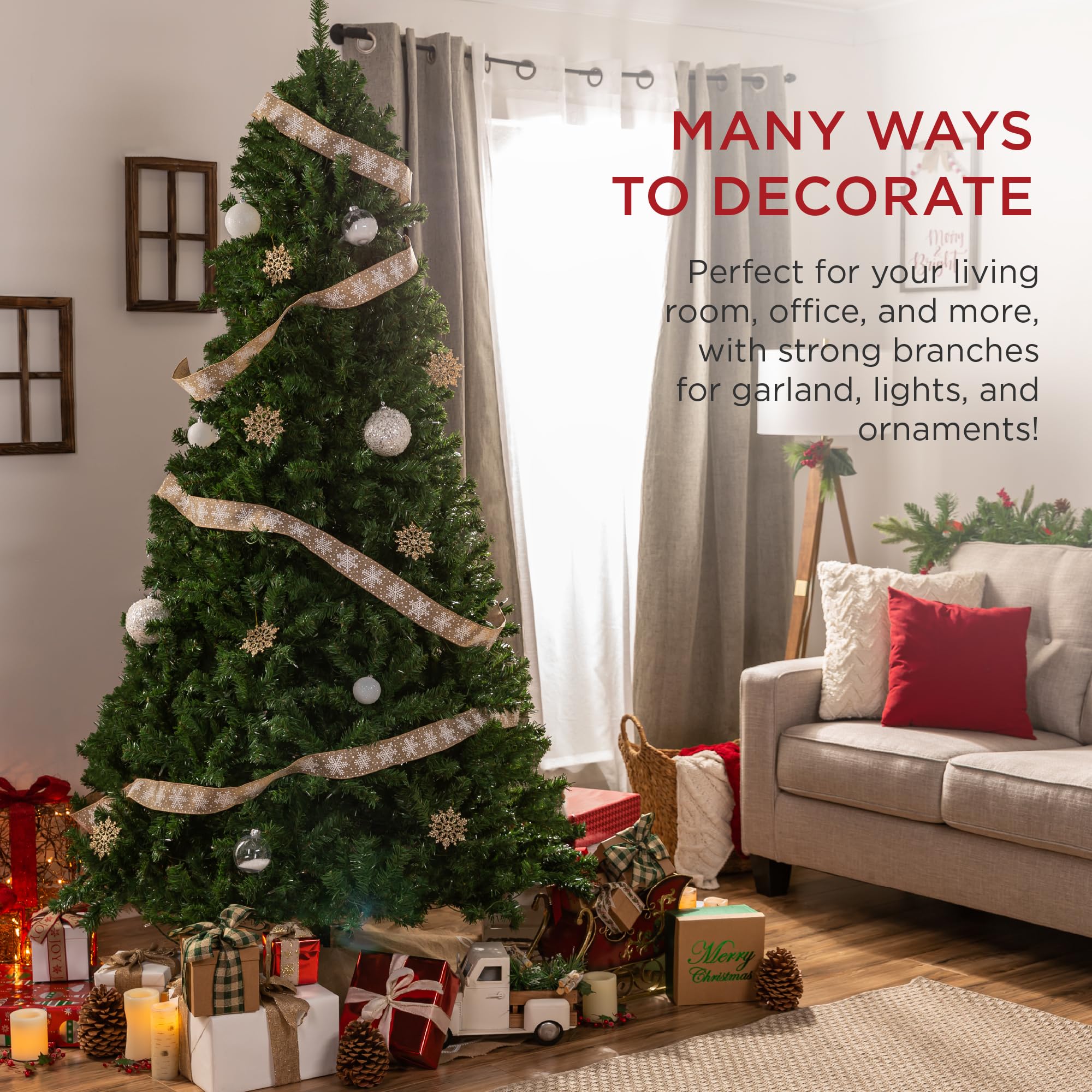 Foto 6 | Árbol de Navidad Best Choice Products Verde-Venta Internacional