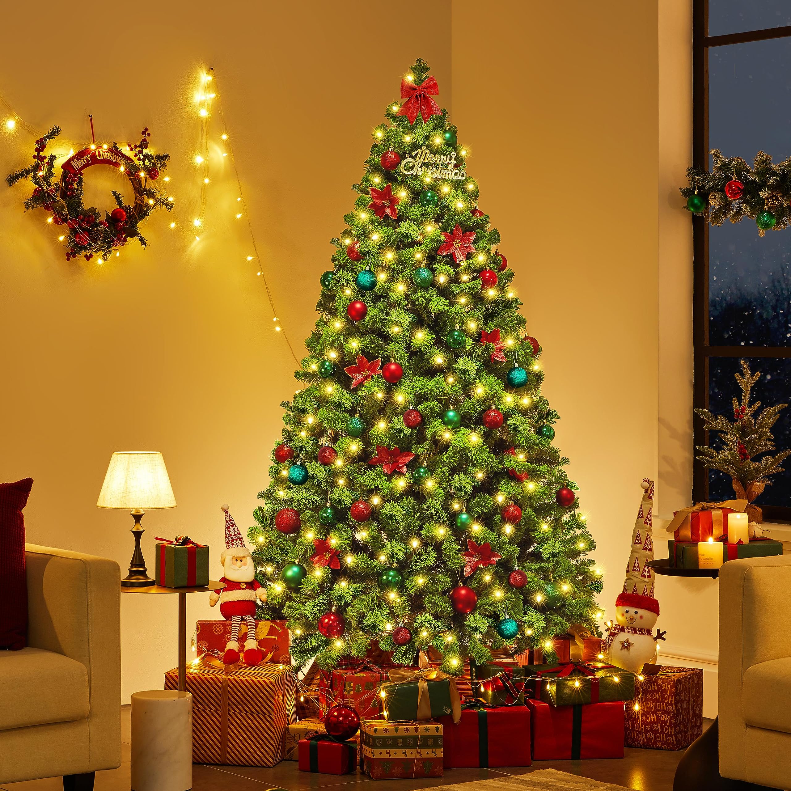 Foto 3 pulgar | Árbol de Navidad Yaheetech con Luces-Venta Internacional