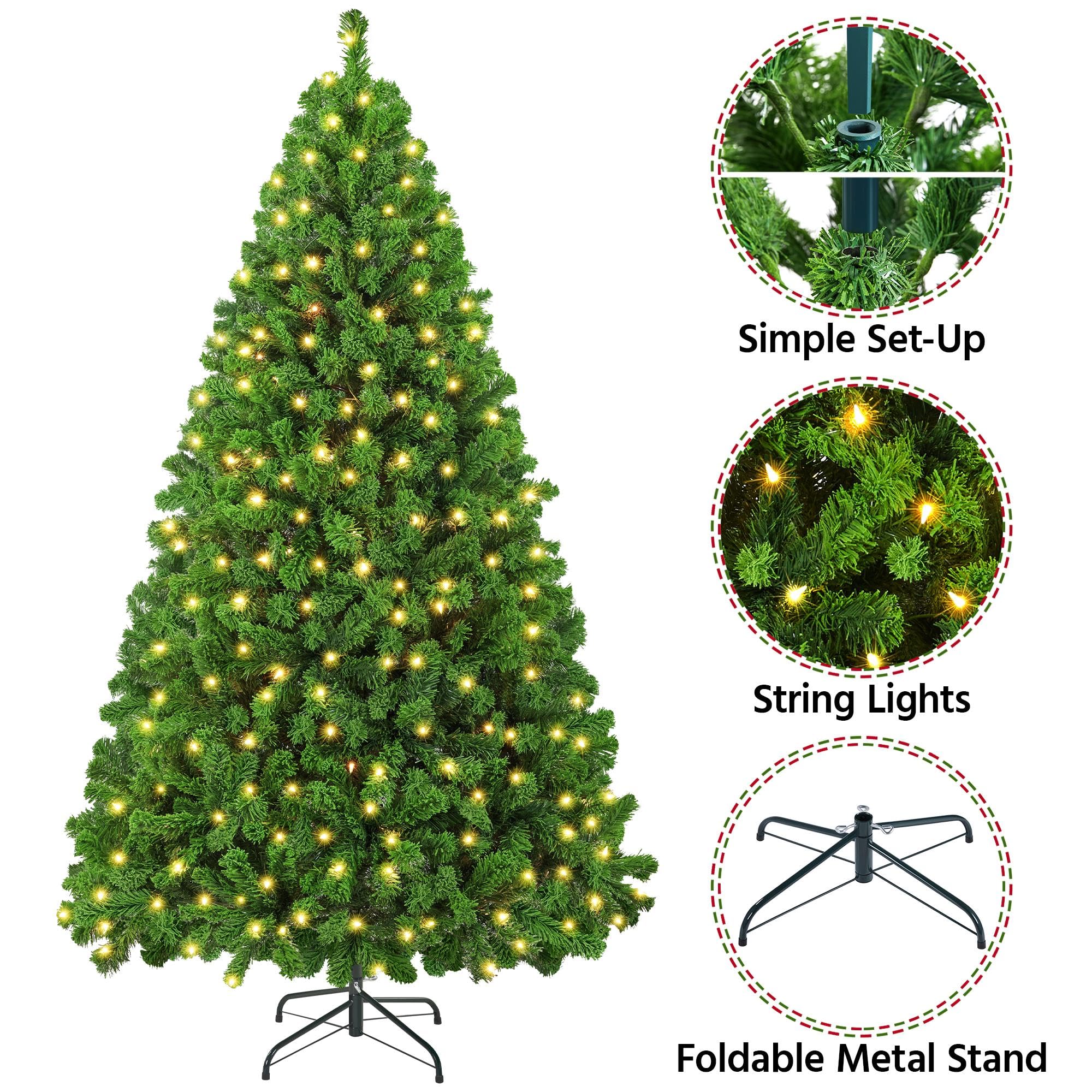 Foto 5 pulgar | Árbol de Navidad Yaheetech con Luces-Venta Internacional