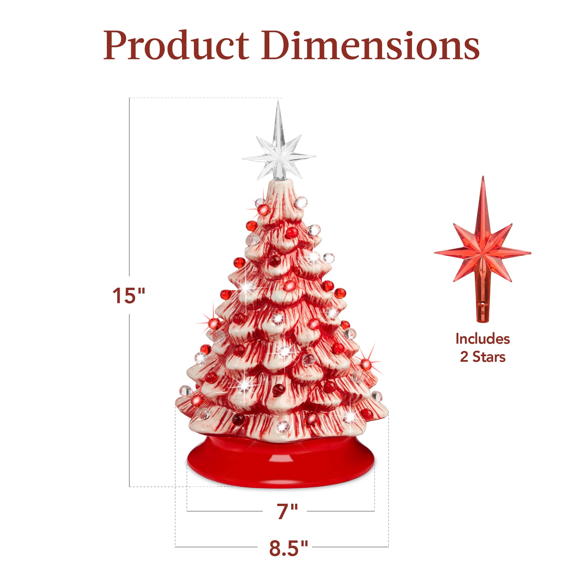 Foto 7 | Árbol Navideño de Cerámica Best Choice Products con Luces Led-Venta Internacional