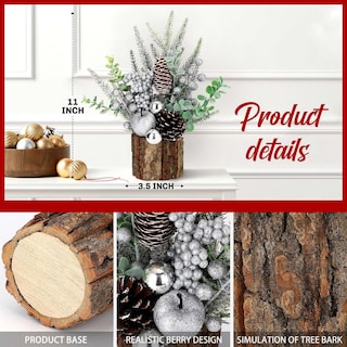 Foto 3 | Adorno de Navidad Kpx Artificial para Mesa - Venta Internacional